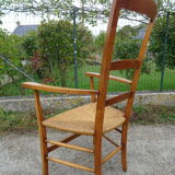 Mulched armchair high backrest