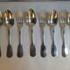8 cutlery in silver metal, model Cluny/Valois/Vieux Paris