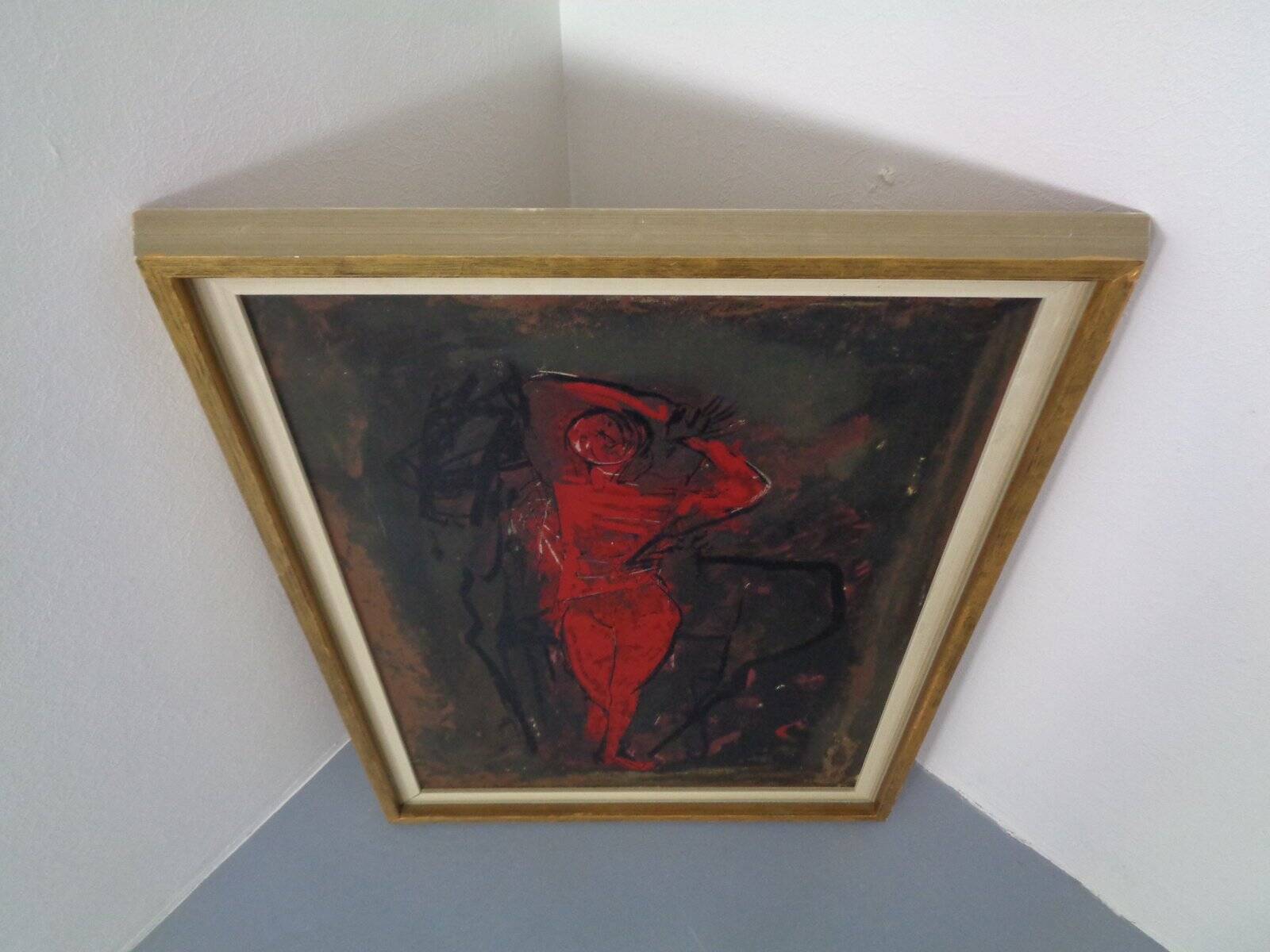 After Marino Marini, Dancer, 1960s, Artwork on Wood