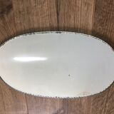 Bevelled oval mirror 20x35cm