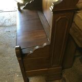 Oak and cherry chest bench