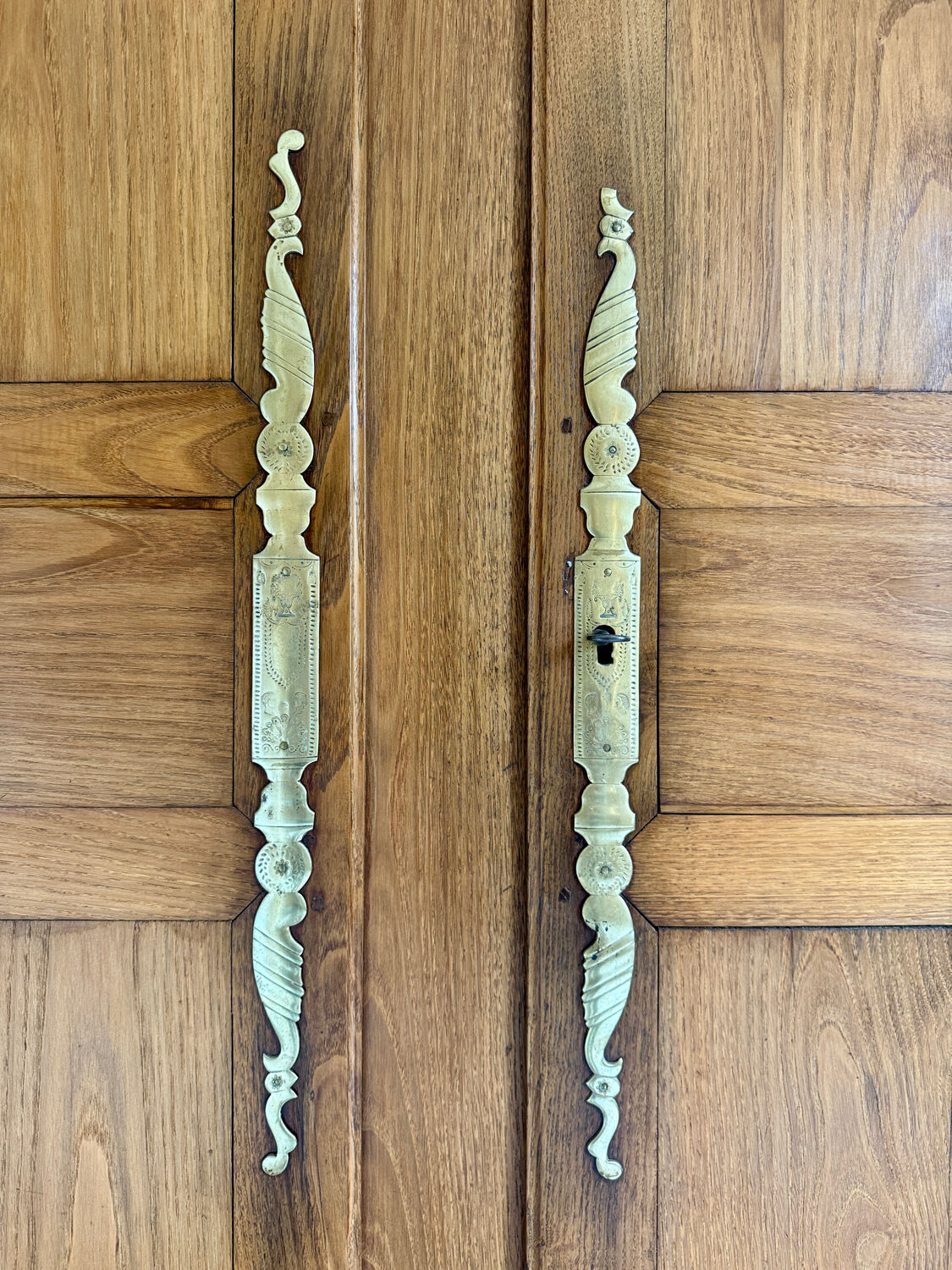 19th century oak wedding armoire