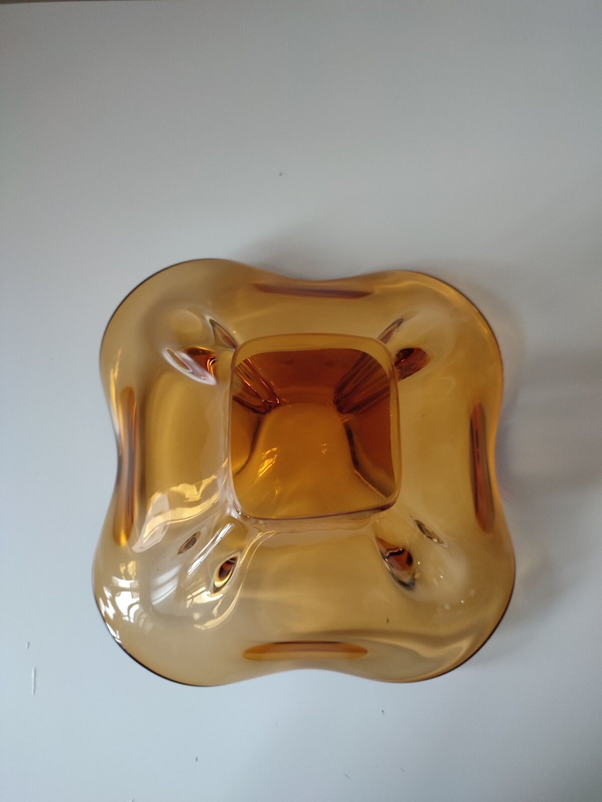 Amber glass cup