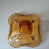 Amber glass cup