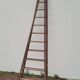 Double ladder for market gardening, fruit harvest, old wooden picking - 3m65