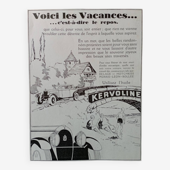 Publicité d'époque papier