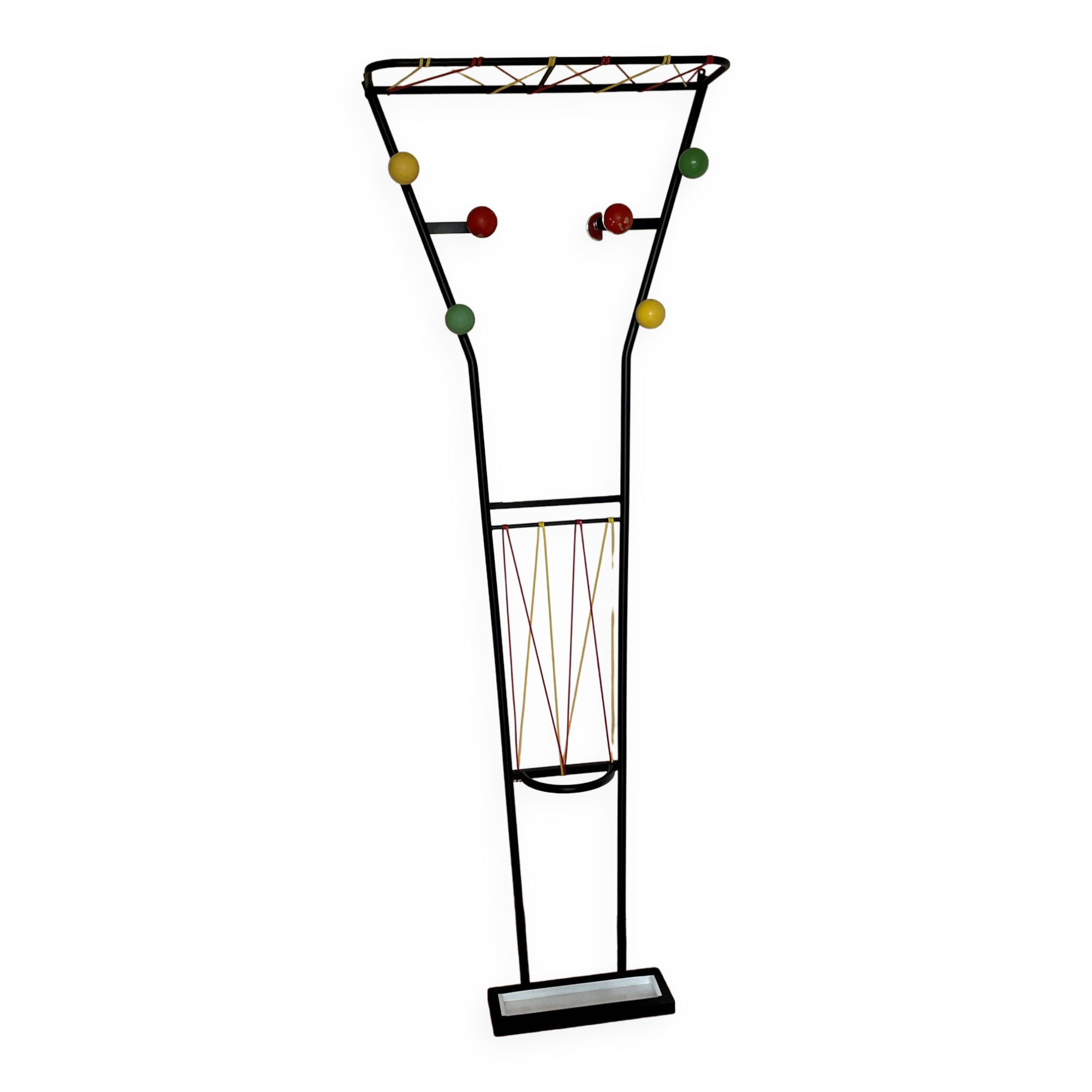 Dressing room wall coat rack vintage design 50 60