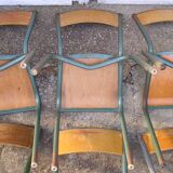 Set of 6 Mullca school chairs
