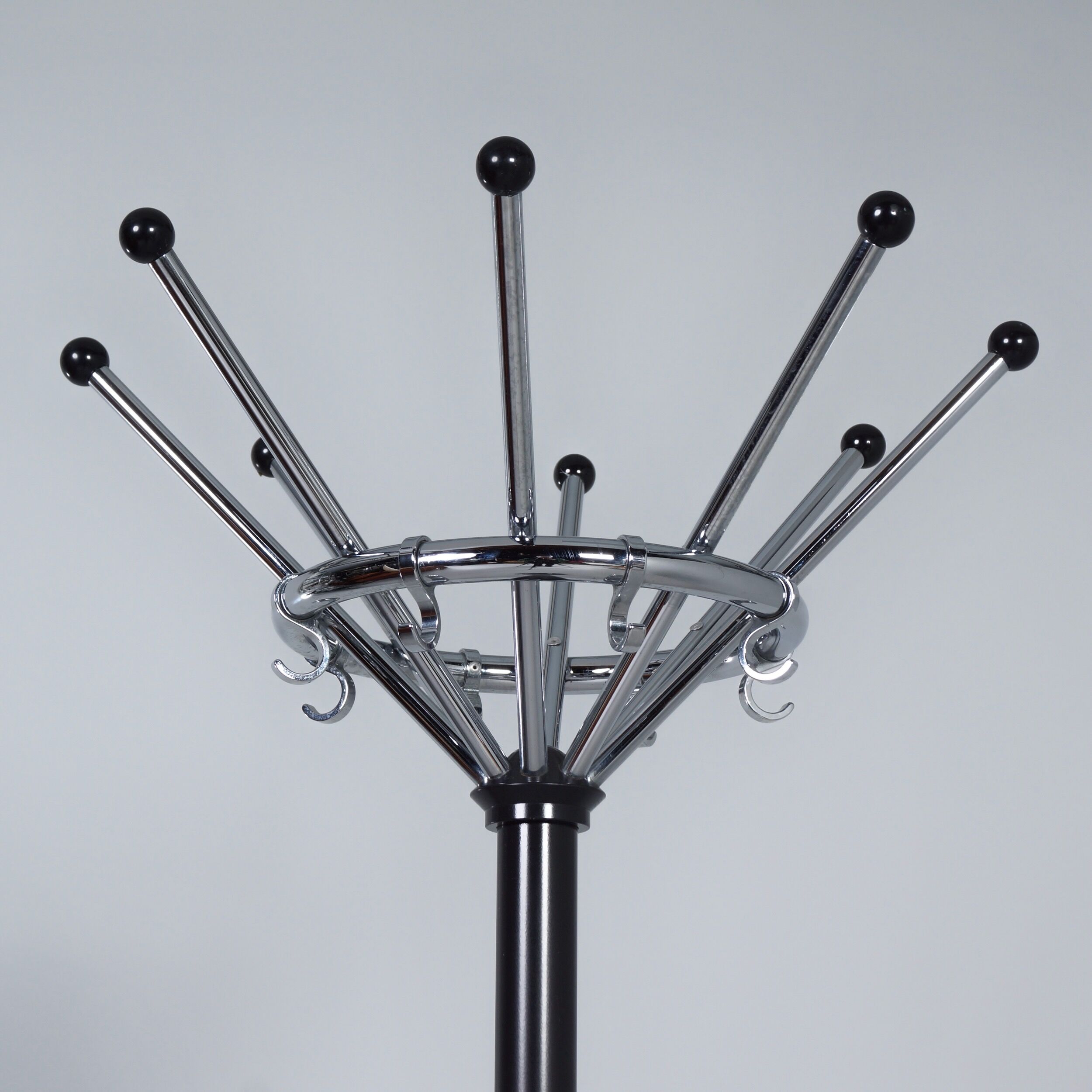 Coat rack Gispen 1016 by W.H. Gispen for Dutch Originals, 2010s – Chrome & Black Steel