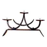 Vintage Wrought Iron Candle Holder, France, 1960s