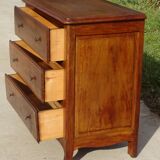 Simple walnut chest of drawers