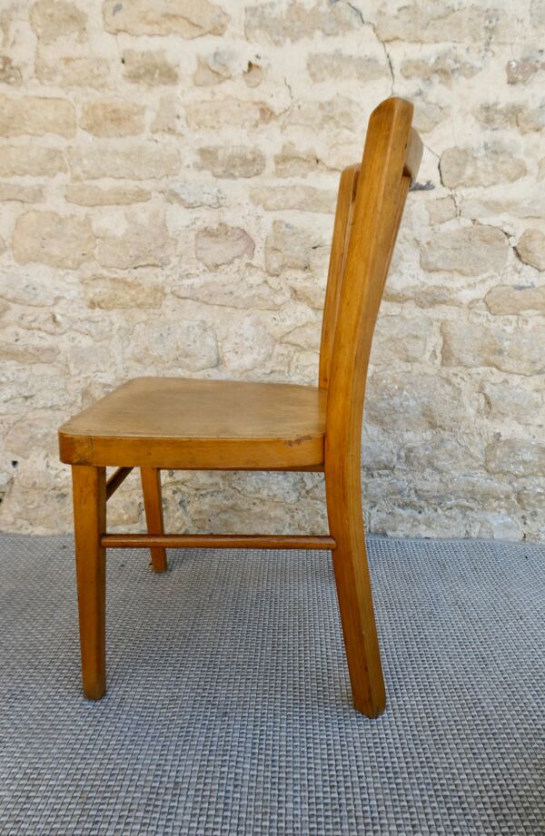 Chaise enfant en bois Baumann, années 50-60