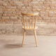 Set of 6 solid beech bar chairs completely renovated, circa 1960