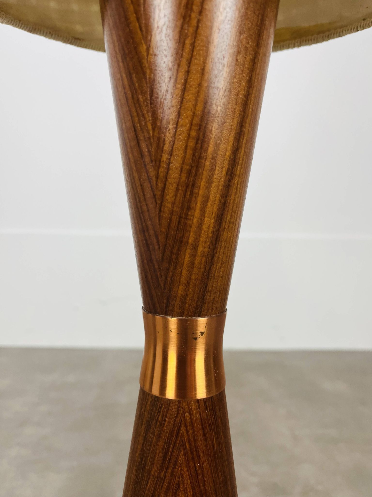 Scandinavian diabolo floor lamp in teak by Parker Knoll, 1960s