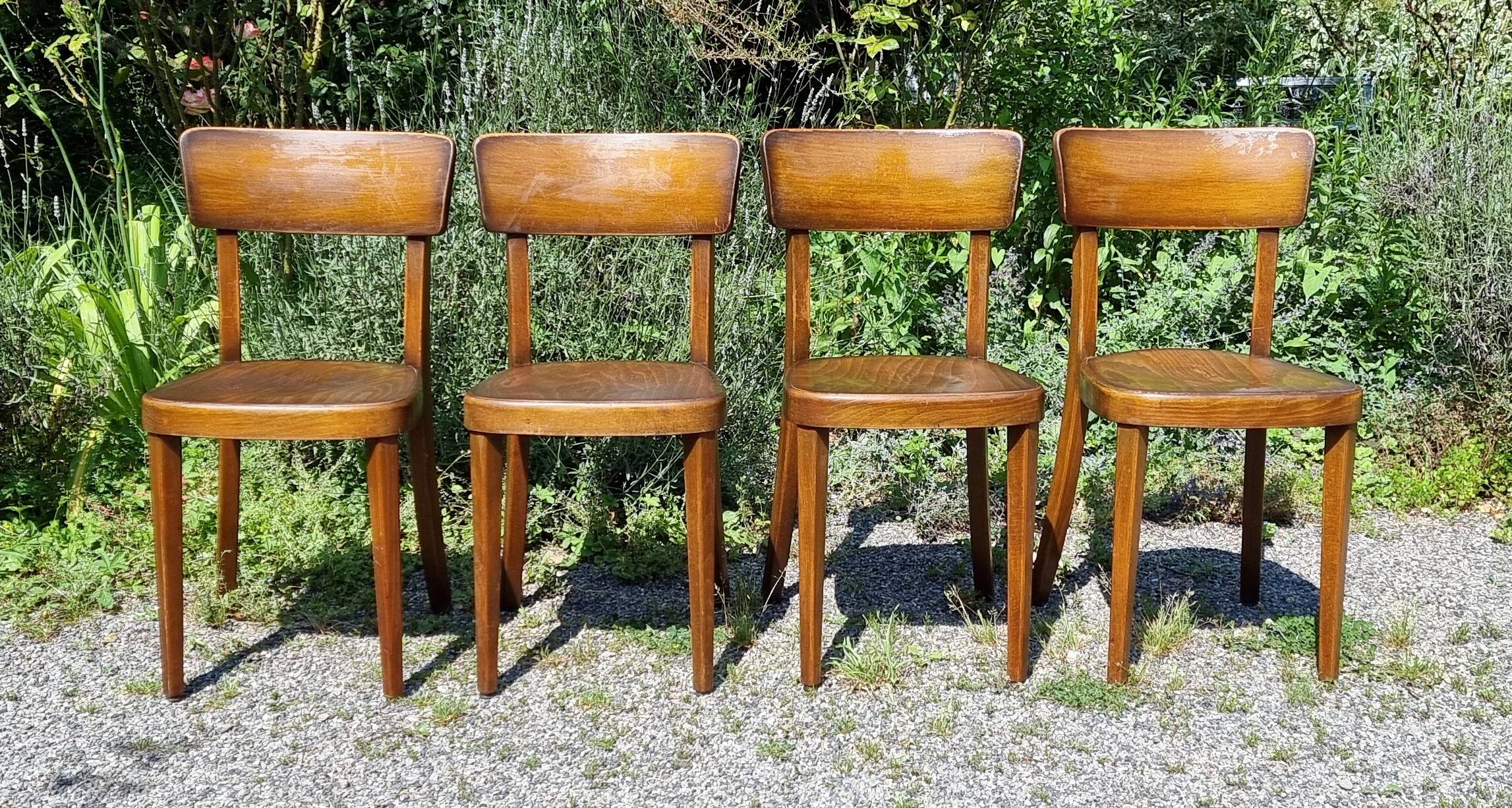 4 Horgen-Glaris bistro chairs from the 1950s