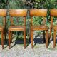 4 chaises bistrot Horgen-Glaris années 50
