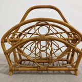 Bamboo magazines rack of the 60/70s