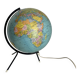 Taride Paris France vintage 1986 black tripod globe - 40 cm