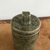 Glazed stoneware tobacco pot