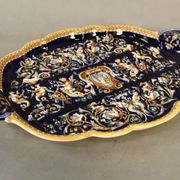 Dish of Gien of chamfered shape