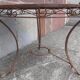 Table de jardin en fer forgé