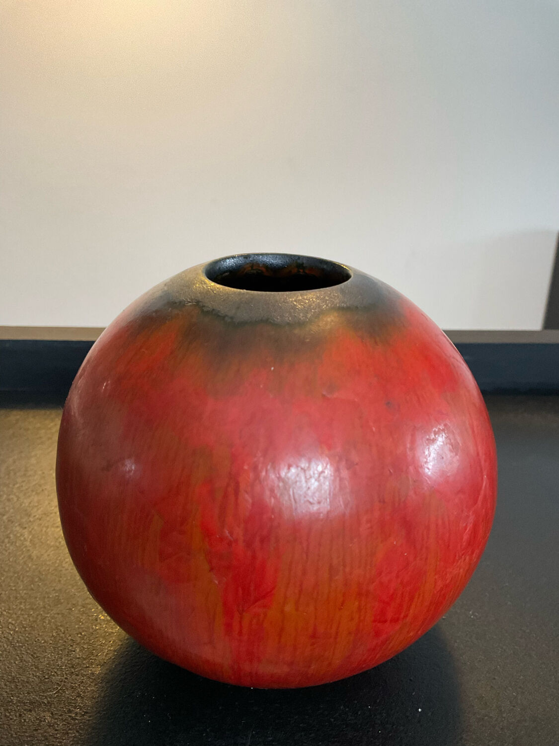 Vase italien des années 60 en céramique émaillée