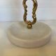 Metal and stone candlestick