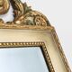 Miroir de style Napoléon III du XXe siècle en bois avec miroir à facettes, France