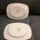 Set of 2 vintage earthenware dishes from Salins