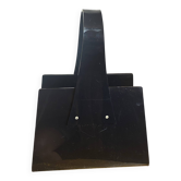Black plexiglass magazine rack