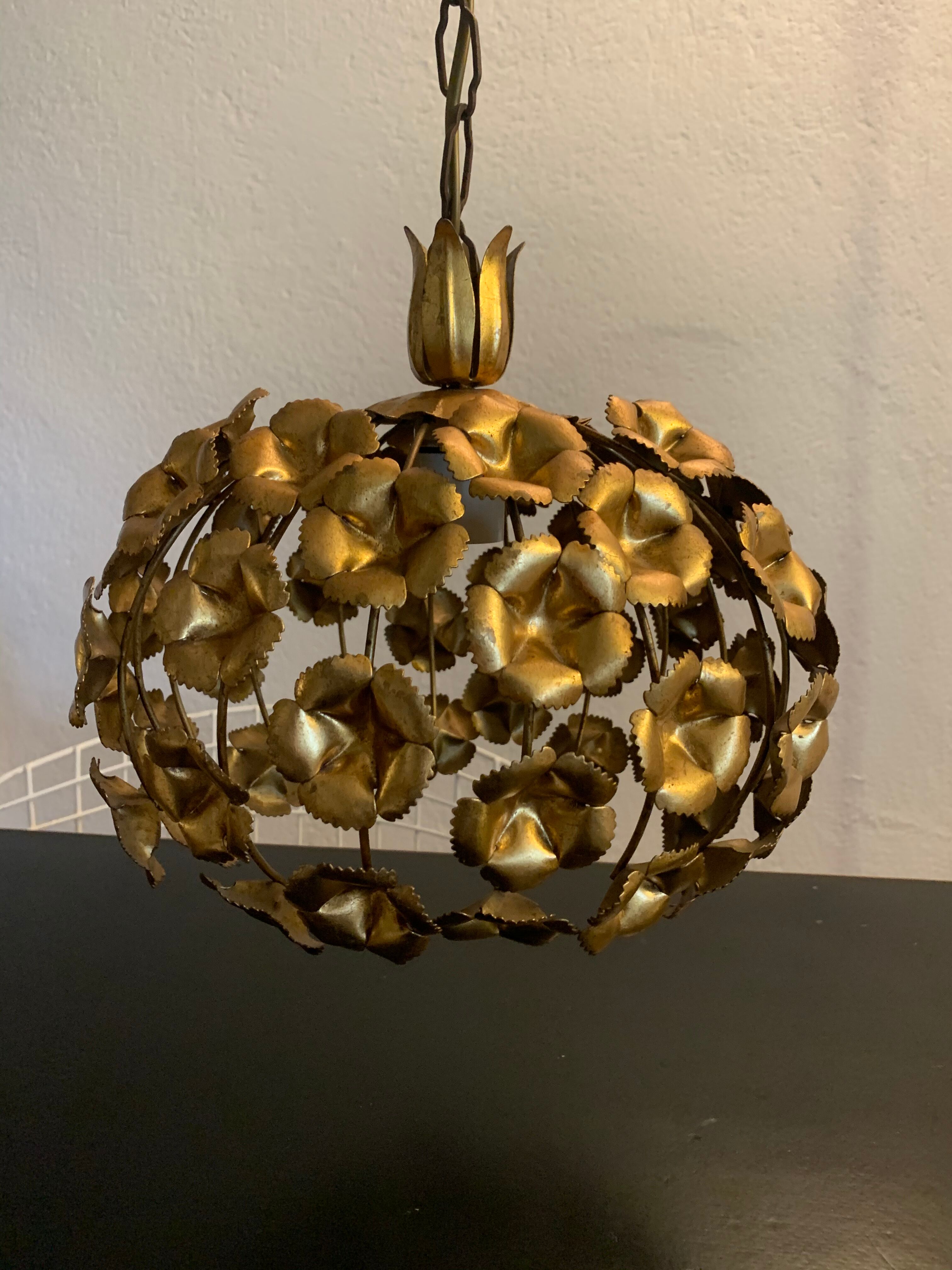 Vintage brass suspension