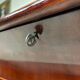 Art Deco display table in mahogany