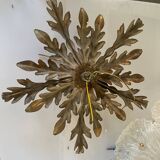 Florentine Gold Gilded Flushmount 1950’s