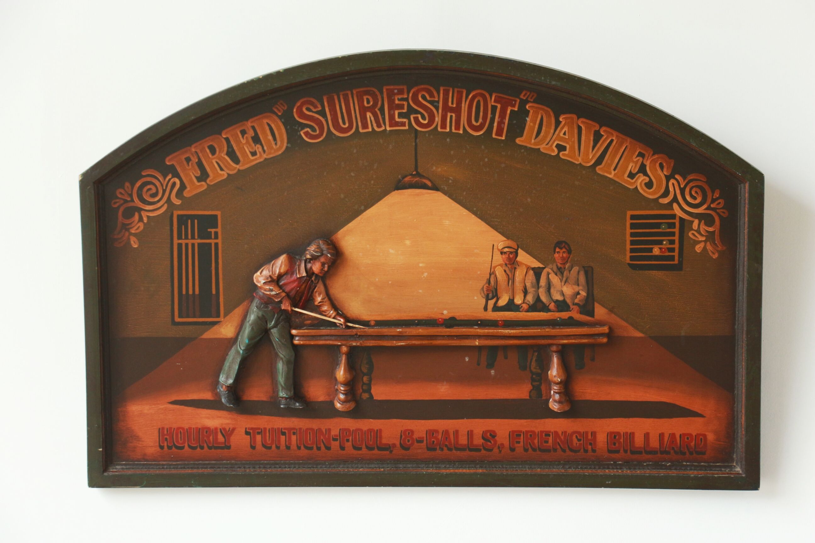 Tableau Country Corner "Fried Sureshot Davies" - Bar Billiard