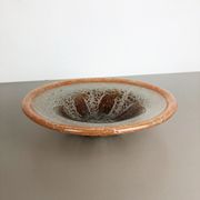 German Glass Bowl by Karl Wiedmann for WMF Ikora, 1930s Baushaus Art Deco