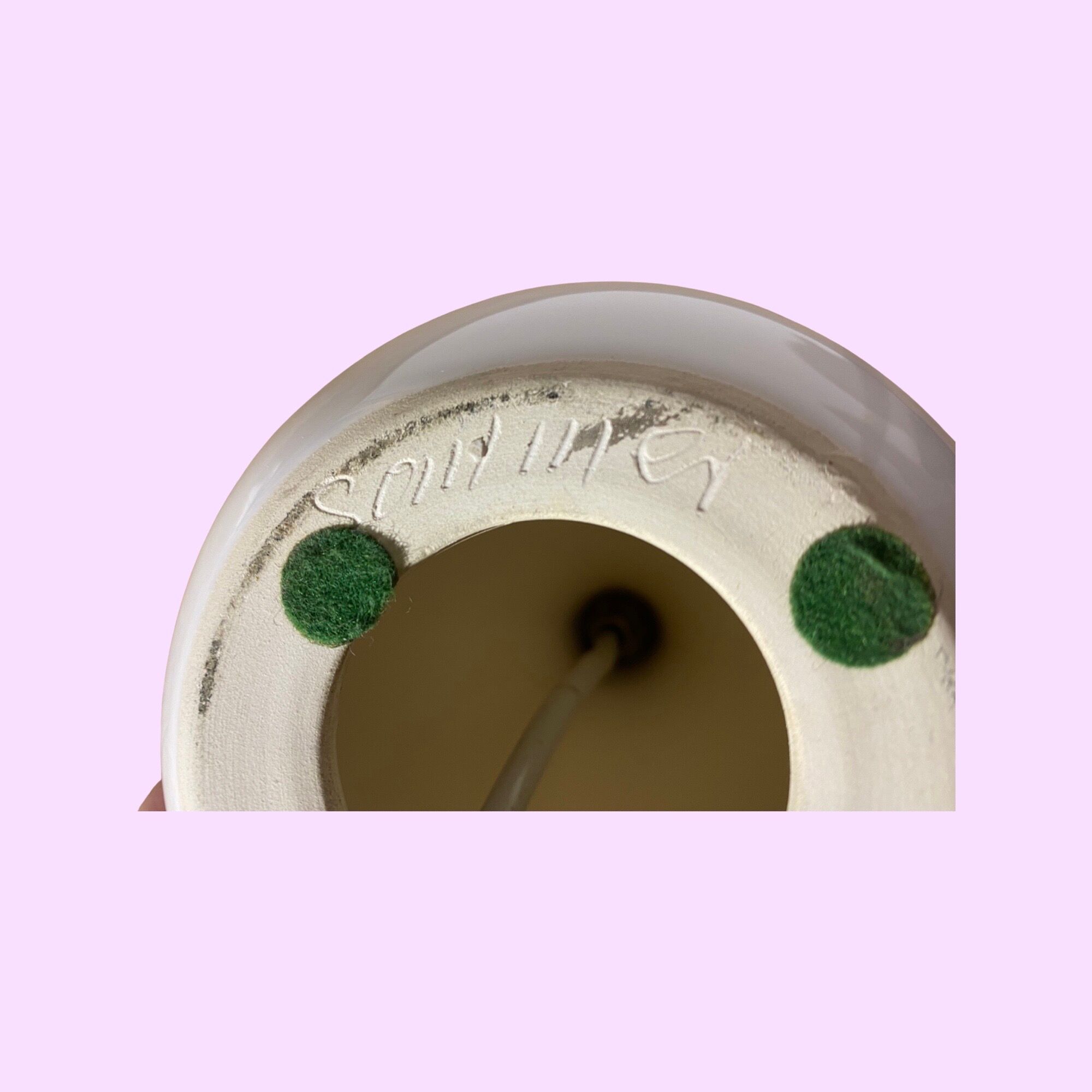 White vintage danish desk light | scandinavian table lamp from the mid century made in denmark