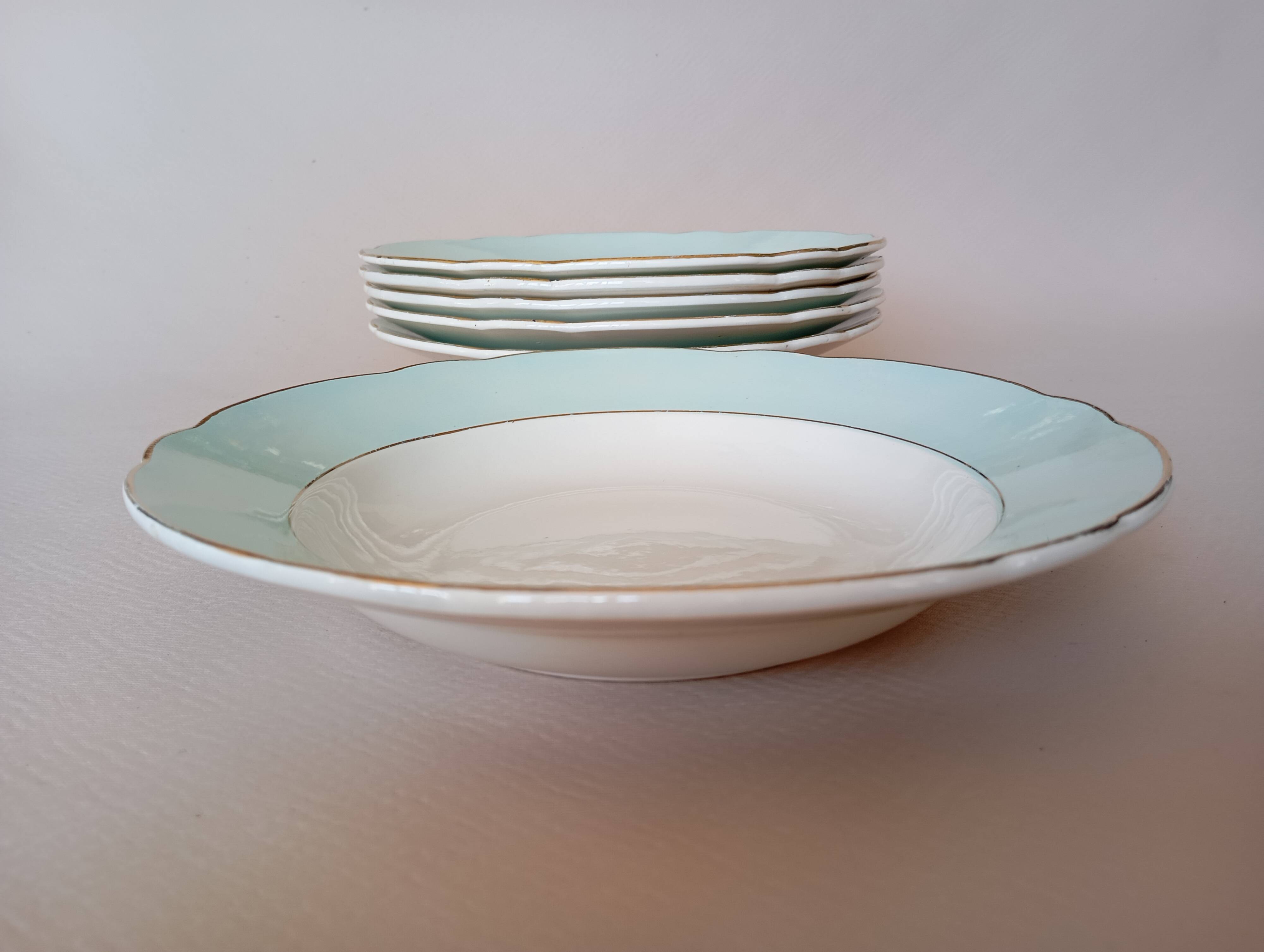 6 soup plates “Henri” Sarreguemines & Digoin