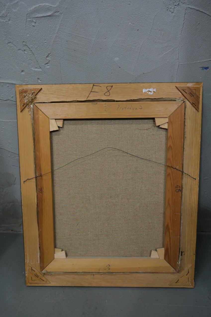 Fishermen, 1960s, oil on canvas, framed, Einar Emland (1916-1994)