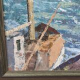 Torsten Torstenson (1901-1974), Swedish Modern Painting, 1950s, Oil on Canvas, Framed