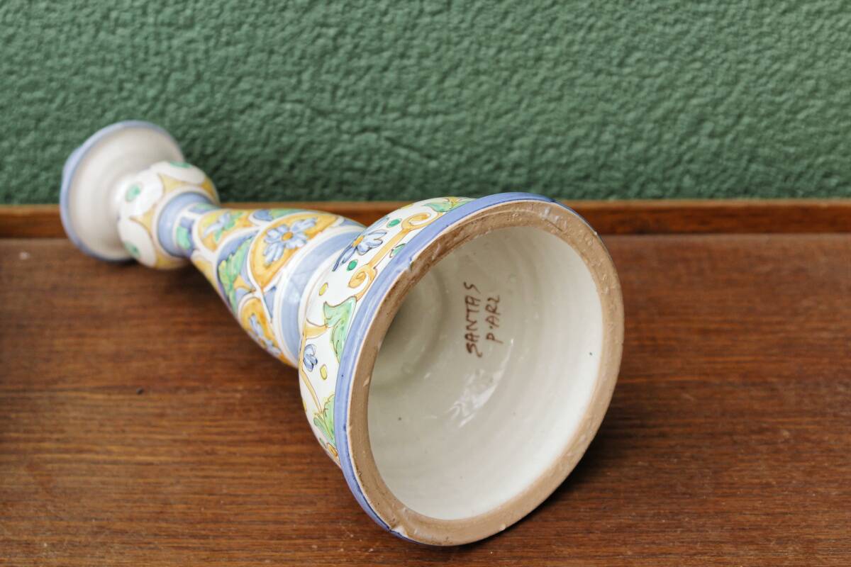 Santa ceramic candle holder (Spain)