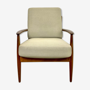 Fauteuil danois par Grete Jalk pour France & Daverkosen 1960