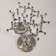 Vintage XL floor candlestick by Fritz Nagel for BMF, 1970s