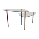 Italian Arlecchino Side Table in Glass by Edoardo Paoli for Vitrex