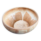 Vintage round stoneware salad bowl