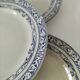 5 plates Creil and Montereau model Colbert – Ironstone 1890-1895