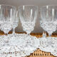 Lot de 6 verres à eau cristal d'arques modèle "Pompadour "