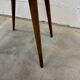 Vintage Baumann chair from the 1950s - curved wood and green seat.
