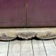 1950's lacquered wood and brass sideboard
