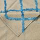6x9 Beige & Blue Handmade Moroccan Rug, 185x282Cm SK 7339