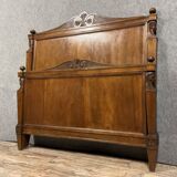 Bastel stamped bed from the Empire Consulate period in walnut circa 1800